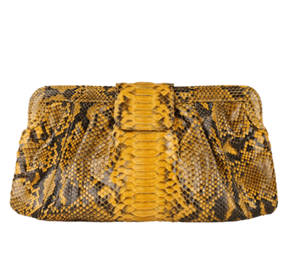Lucy Python Clutch