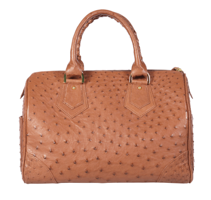 Lola Ostrich Top Handle Bag