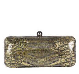 Valerie Caiman Crocodile Clutch 