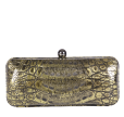 Valerie Caiman Crocodile Clutch 
