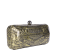 Valerie Caiman Crocodile Clutch 