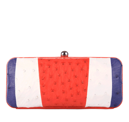 Valerie Ostrich Clutch