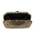 Victoria Caiman Crocodile Minaudière